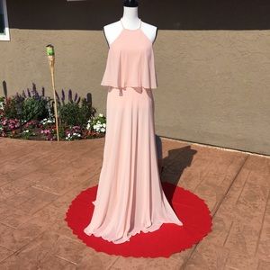 #Levkoff petal pink sample bridesmaid dress